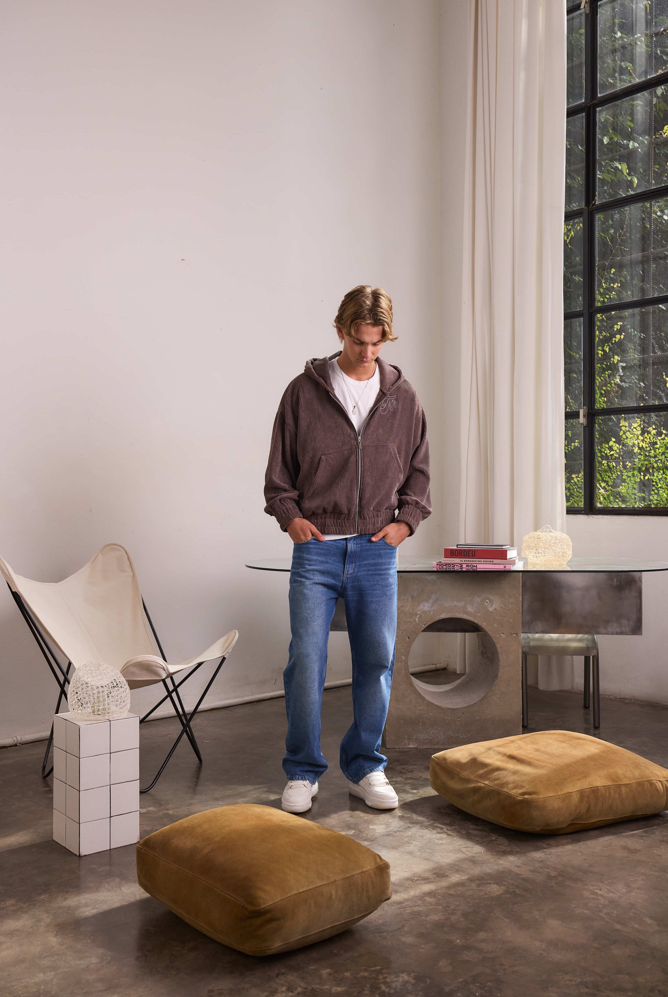 Zip corderoi y wide azul