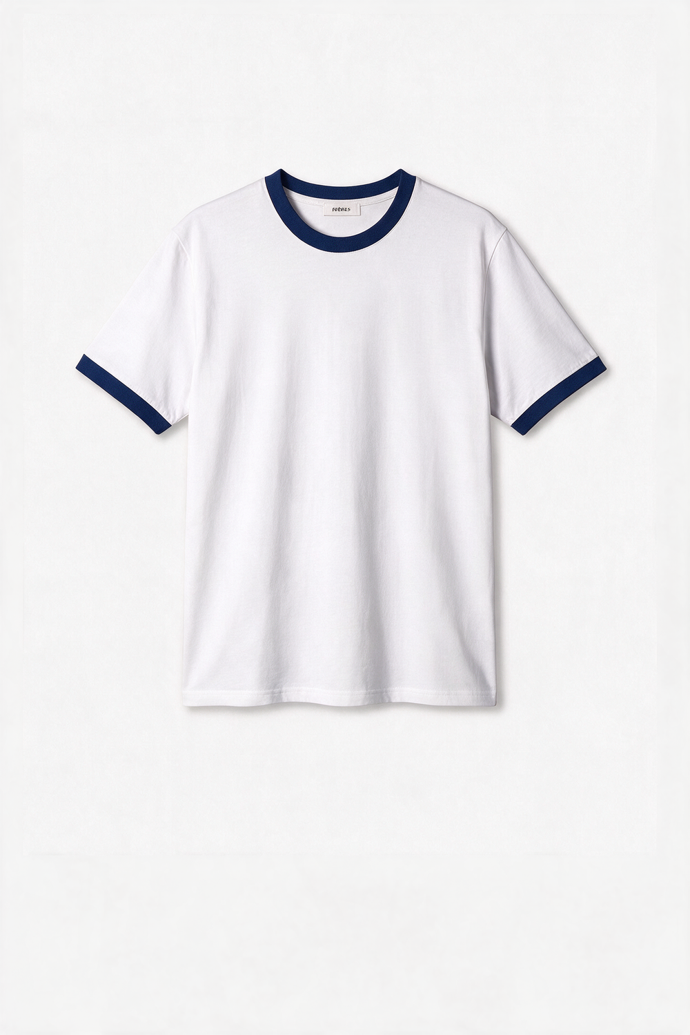 Remera Regular Combinada - Blanca