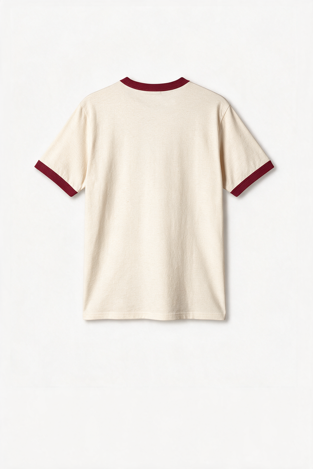 Remera Regular Combinada 70´s - Bordo