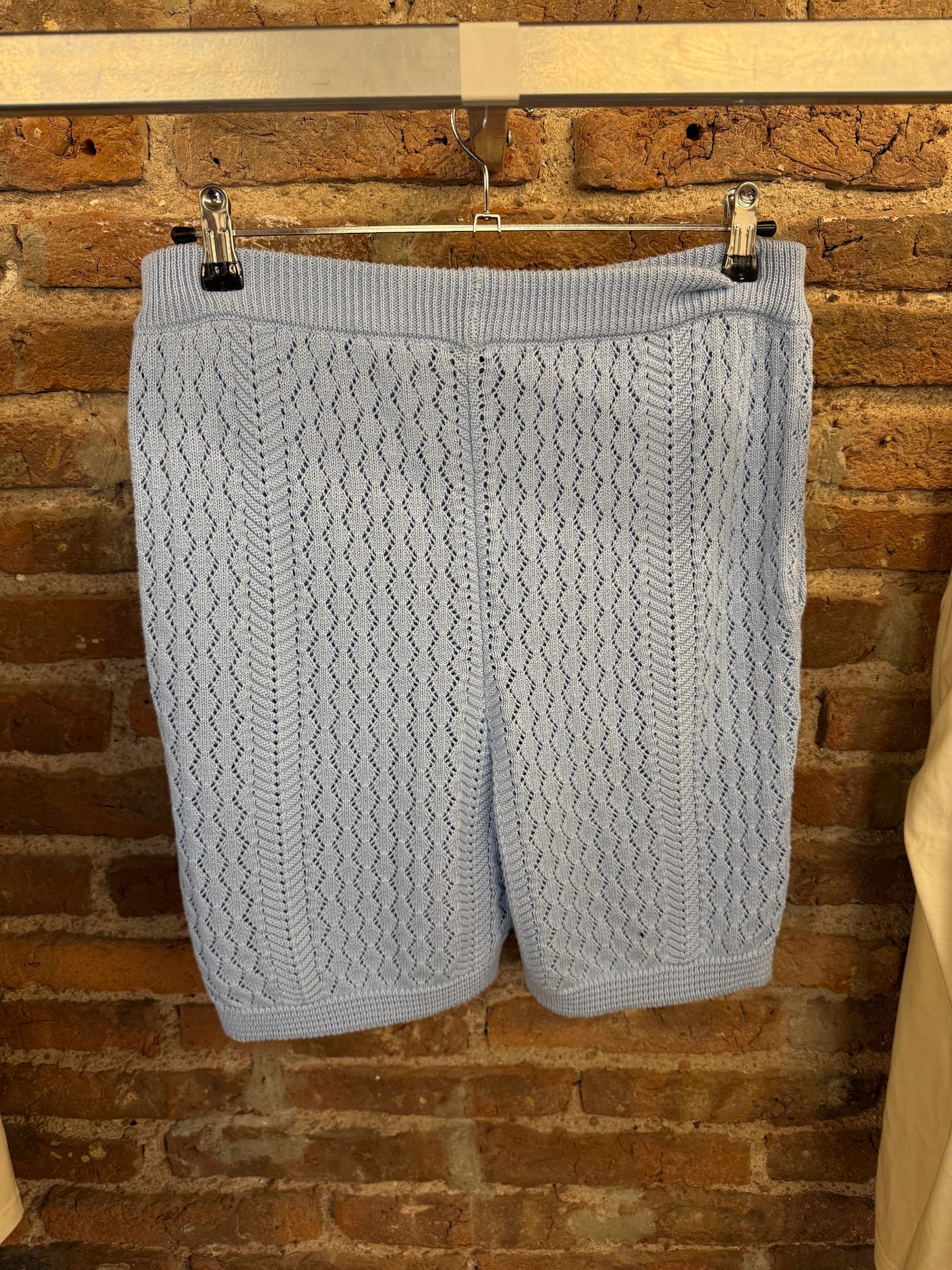 Feria · Short tejido celeste