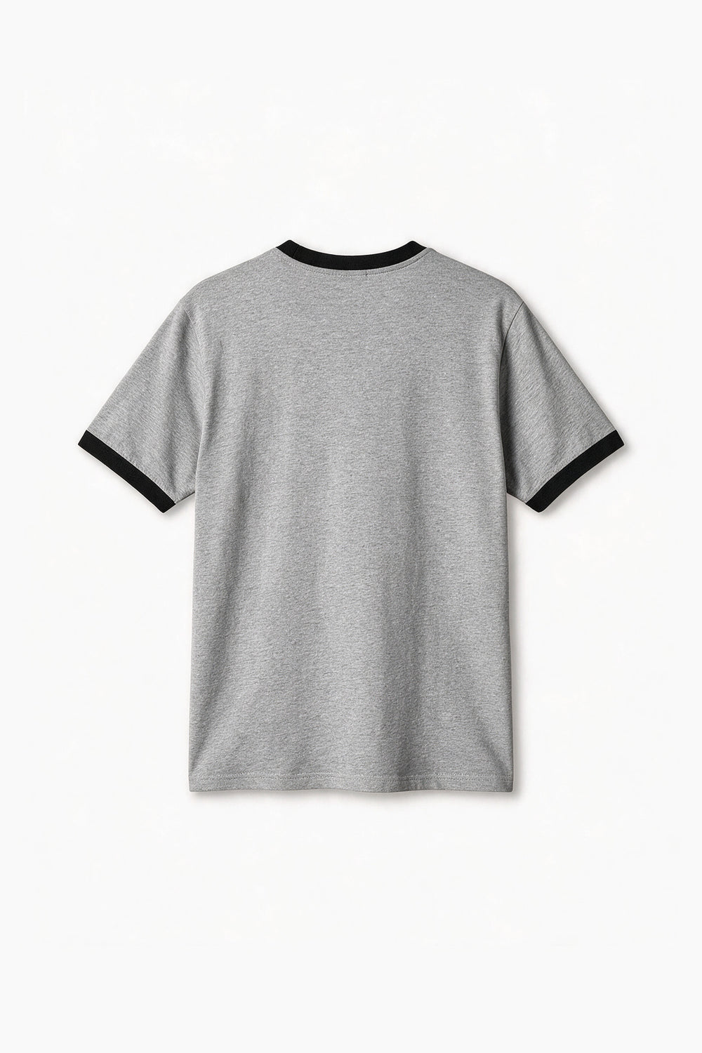 Remera Regular Combinada - Gris