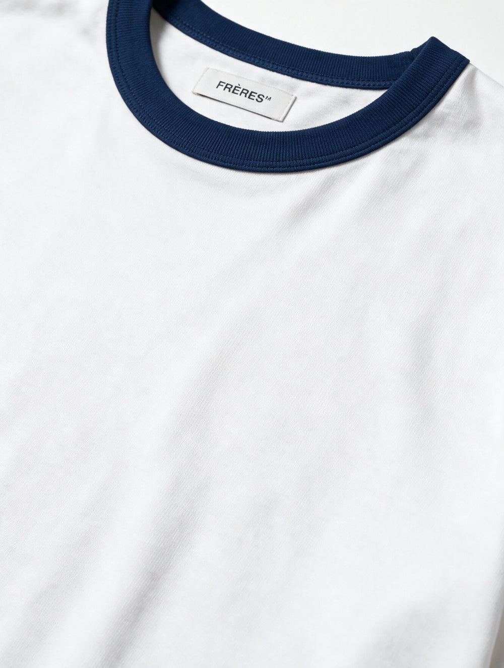 Remera Regular Combinada - Blanca