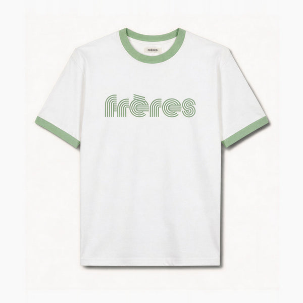 Remera Regular Combinada 70´s - Verde
