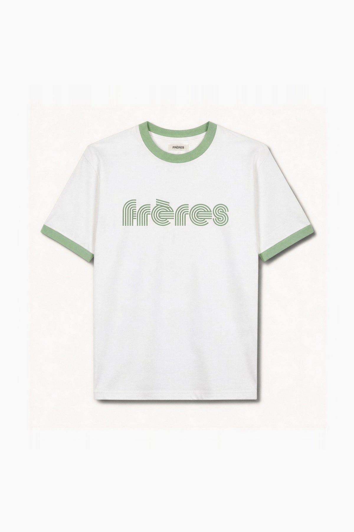 Remera Regular Combinada 70´s - Verde