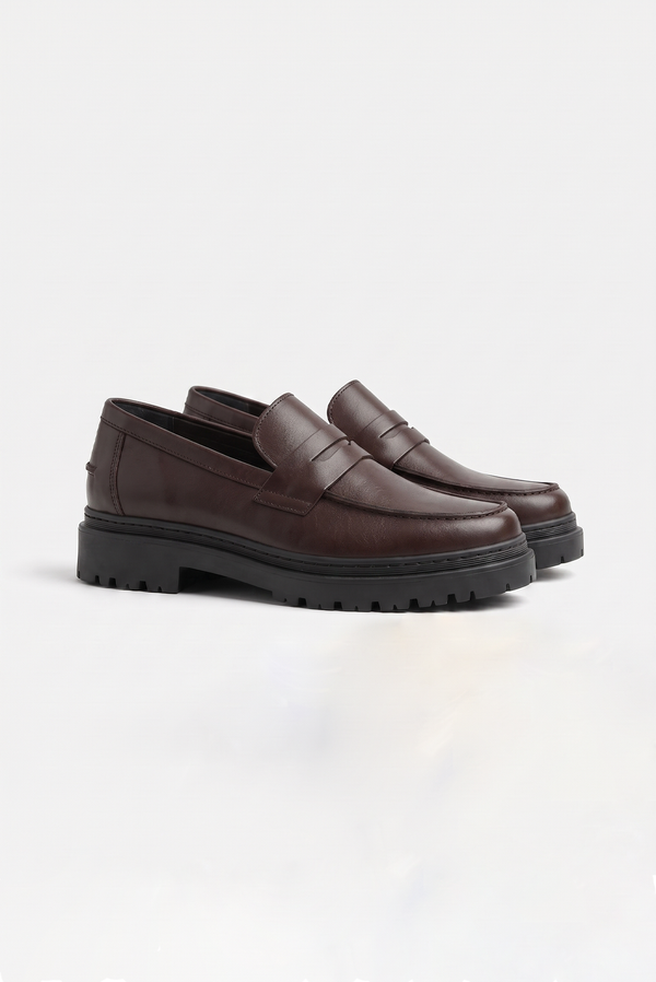 Mocasin Clásico Cuero - Marrón