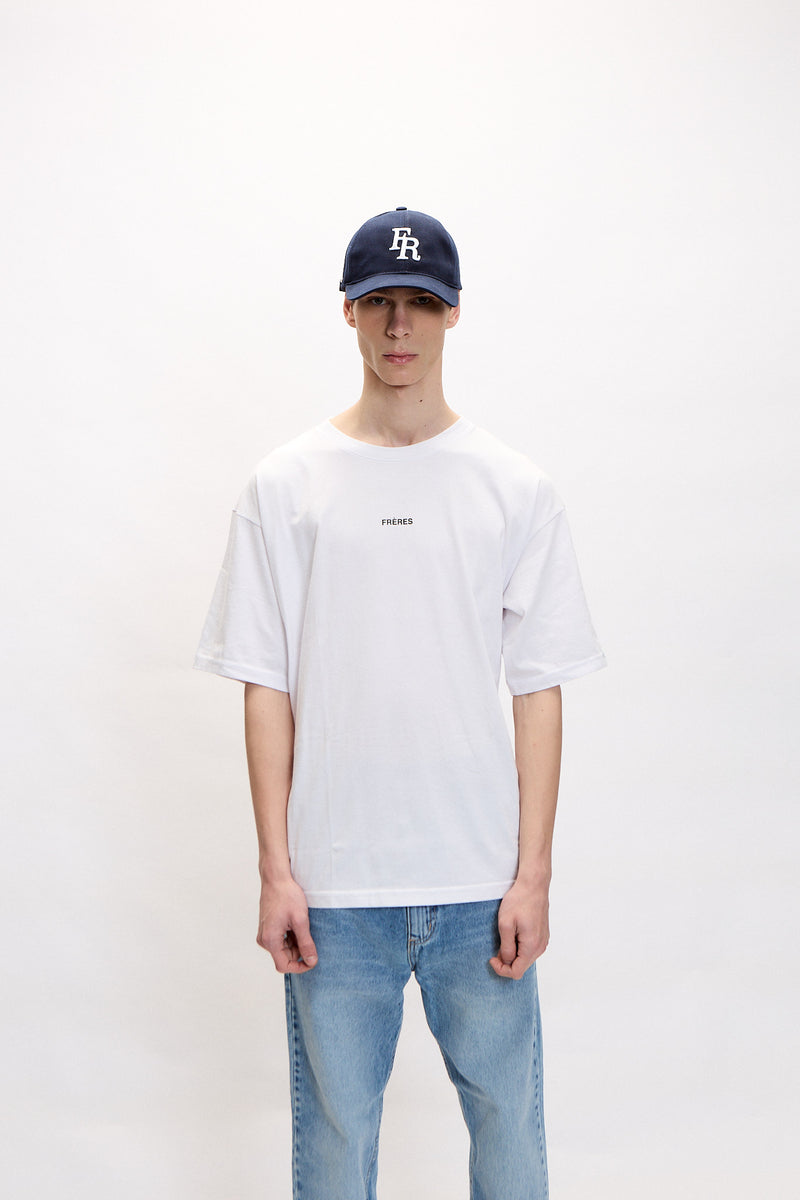 Remera Oversize Logo - Blanco