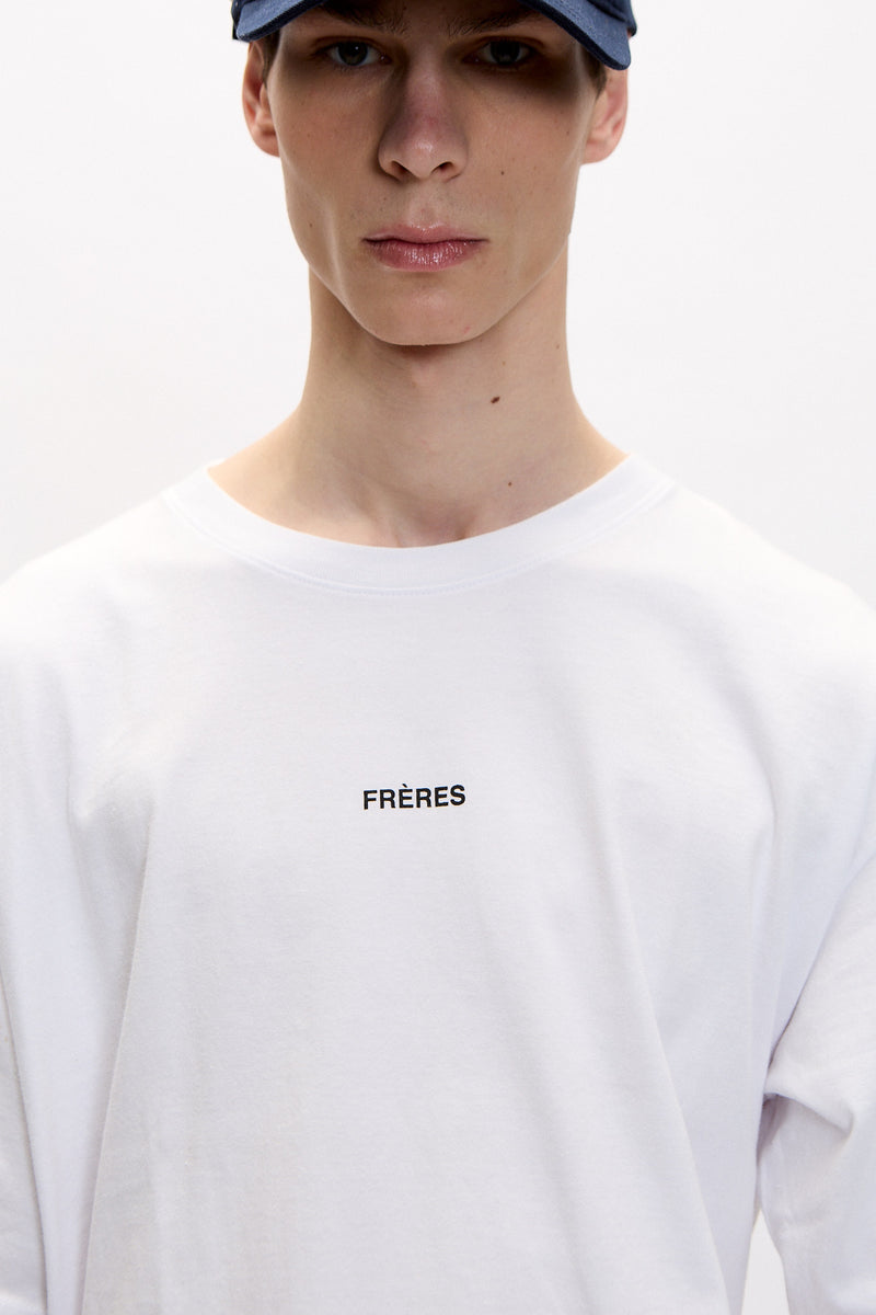 Remera Oversize Logo - Blanco