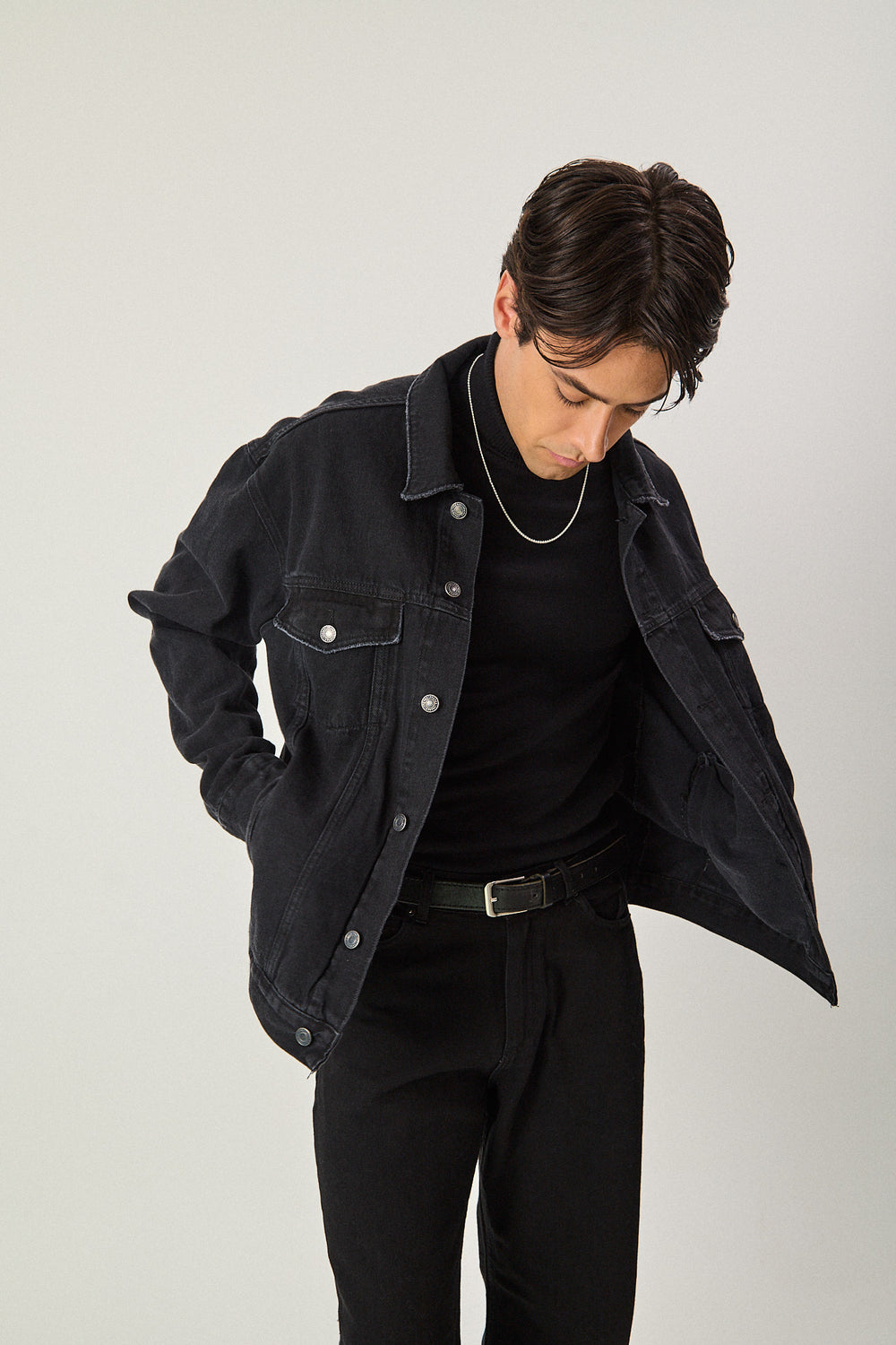 Campera de Jean Clásica - Negra