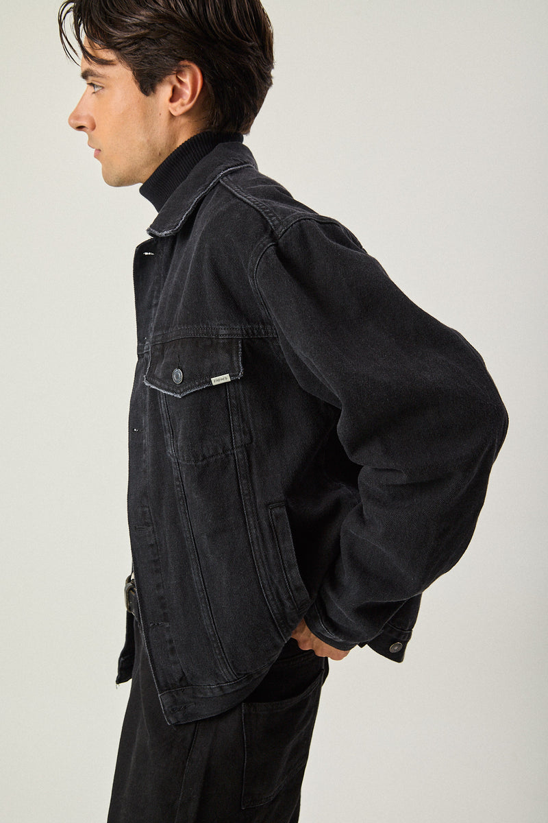 Campera de Jean Clásica - Negra