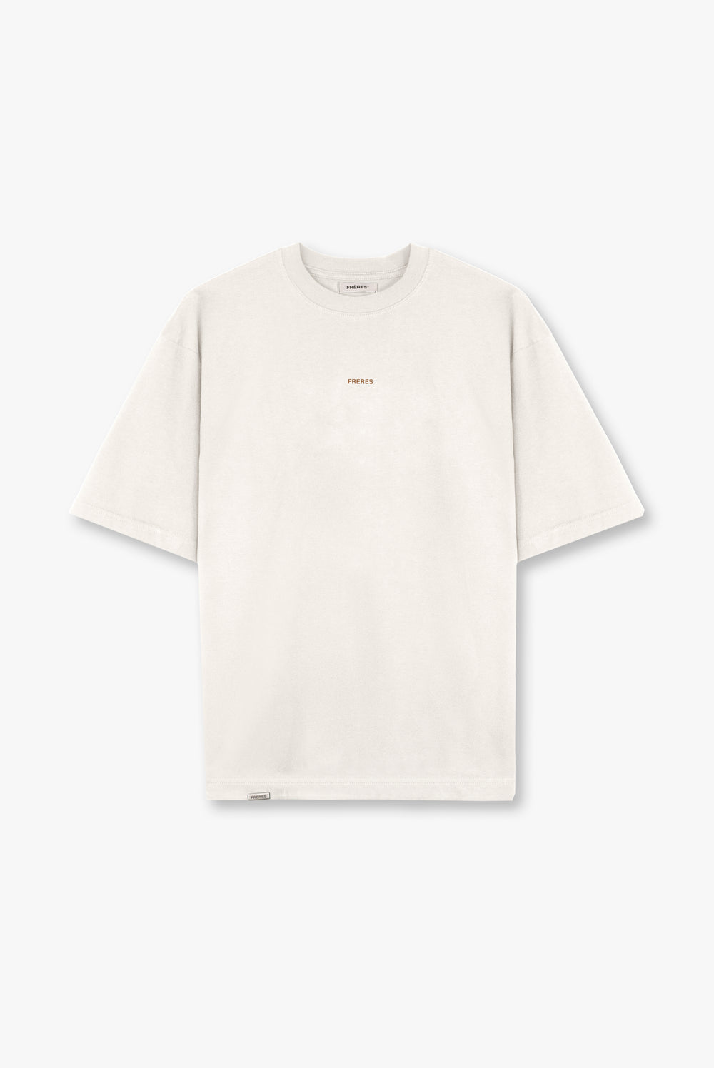 Remera Oversize Logo - Crema