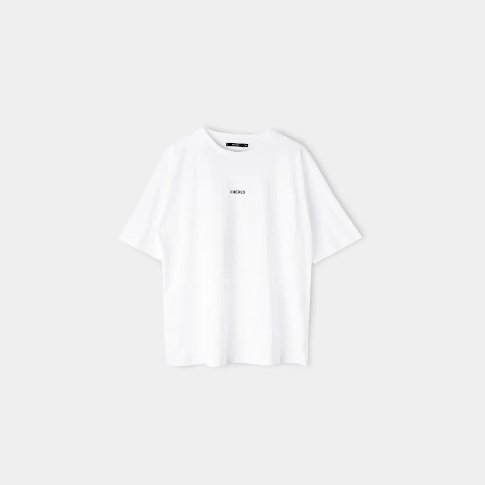 Remera Oversize Logo - Blanco