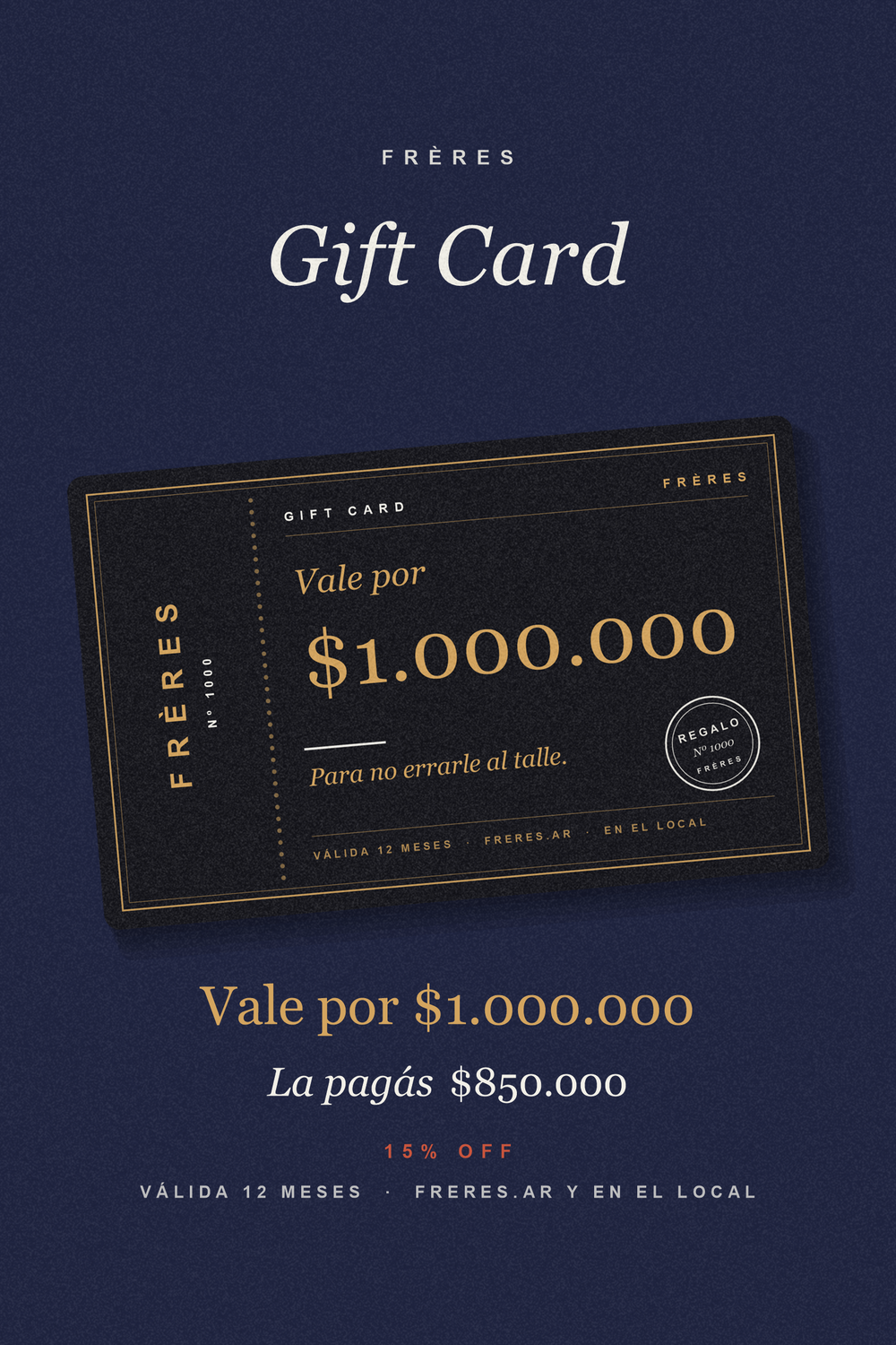GIFT CARD FRÈRES