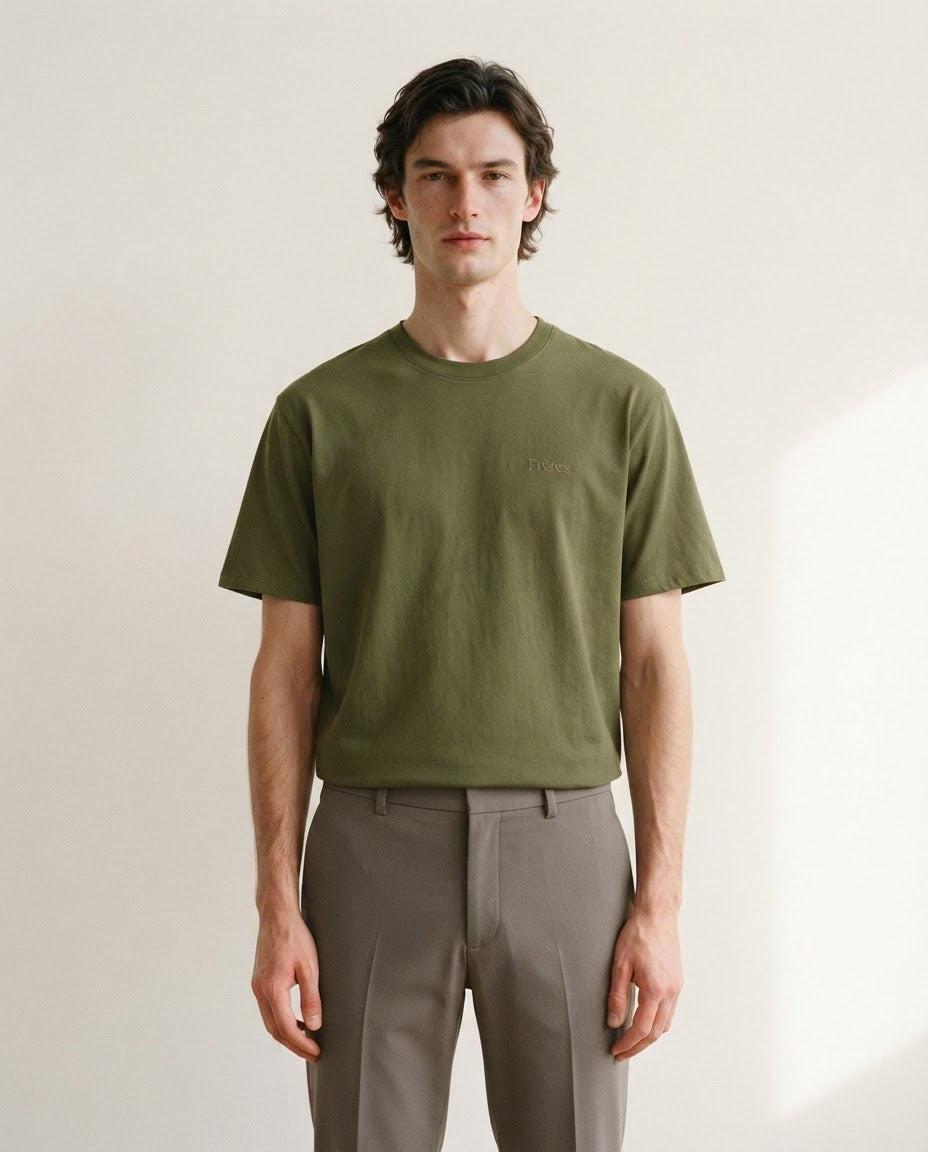 Remera Regular Fréres - Musgo