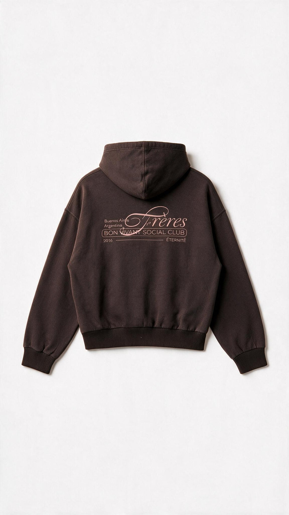 Hoodie Zip Social Club - Marrón