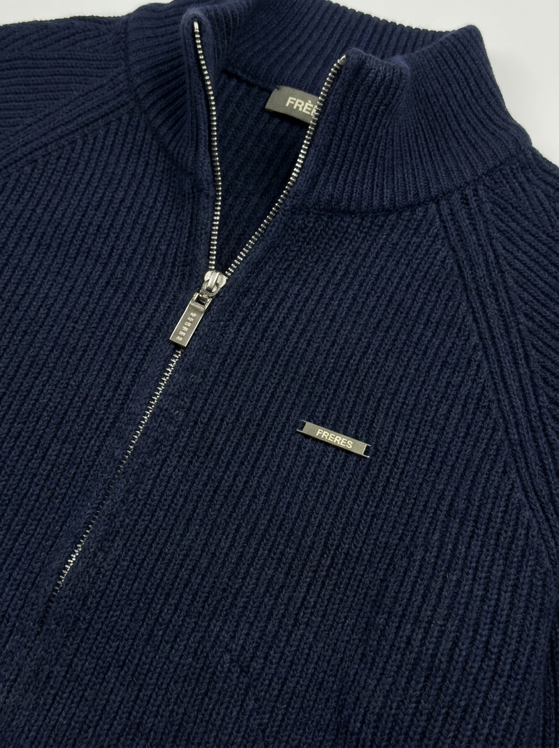 Sweater con Cierre - Azul Marino