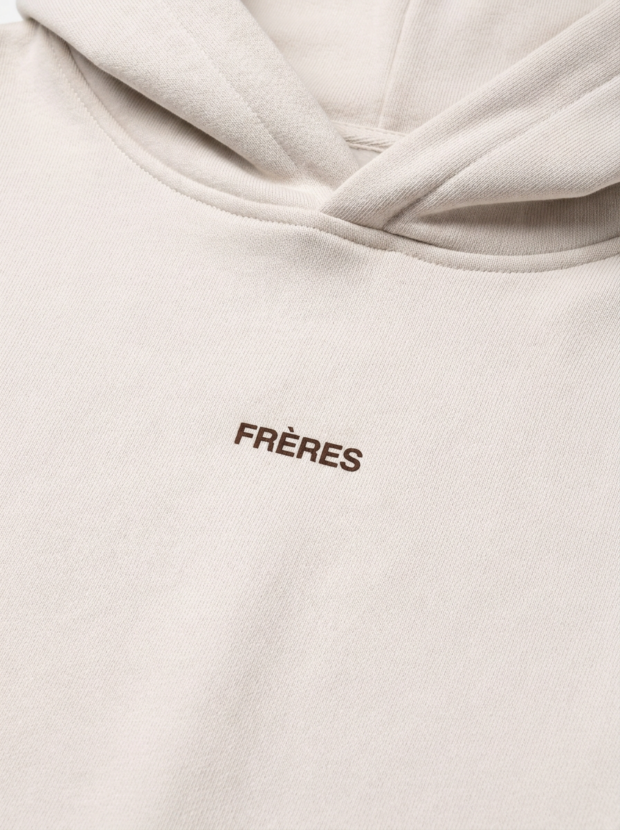 Buzo Regular Logo - Crema