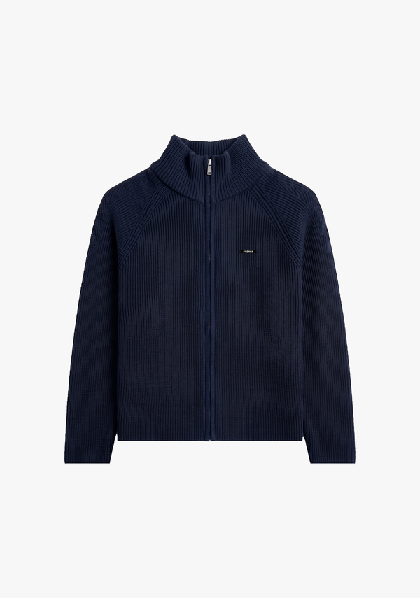 Sweater con Cierre - Azul Marino