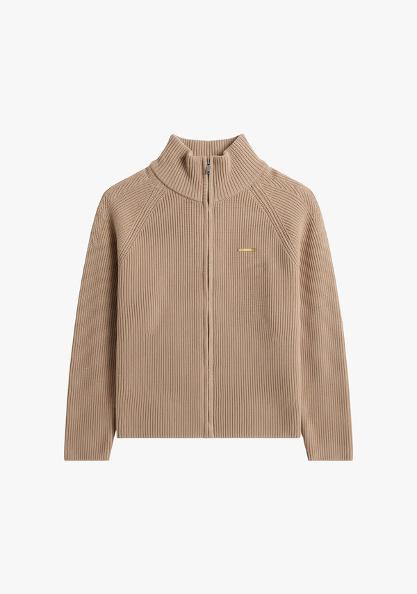 Sweater con Cierre - Beige