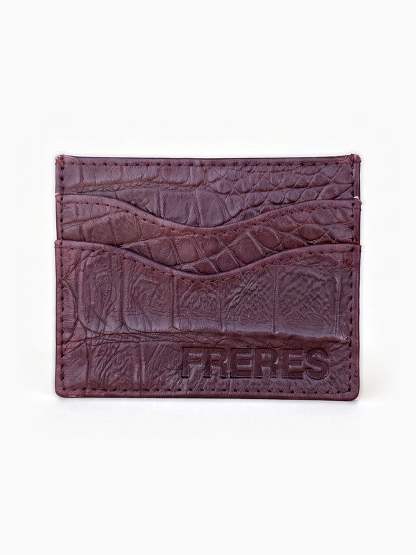 Tarjetero Croco - Bordo