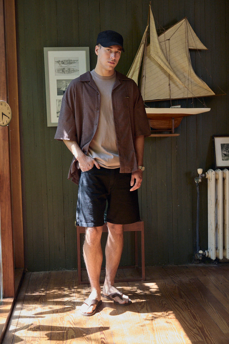 Camisa bambula marron