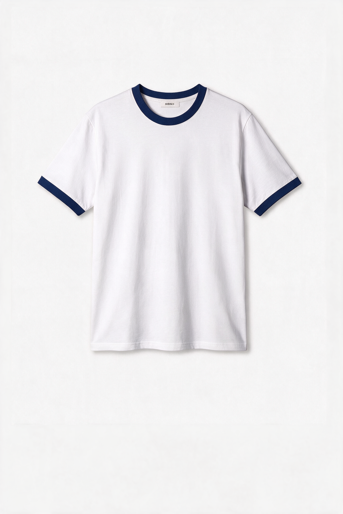 Remera Regular Combinada - Blanca