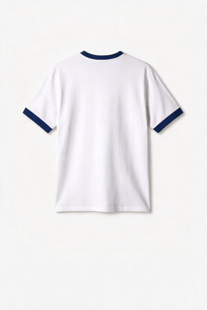 Remera Regular Combinada - Blanca
