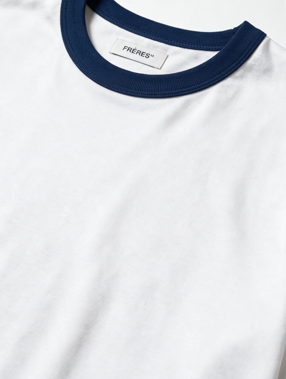 Remera Regular Combinada - Blanca