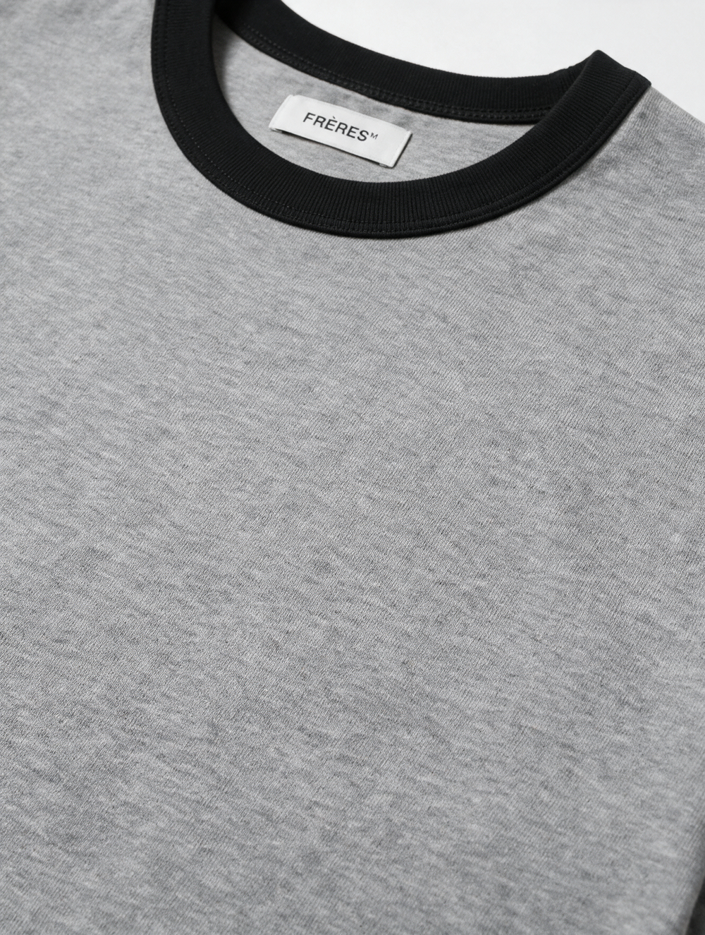 Remera Regular Combinada - Gris