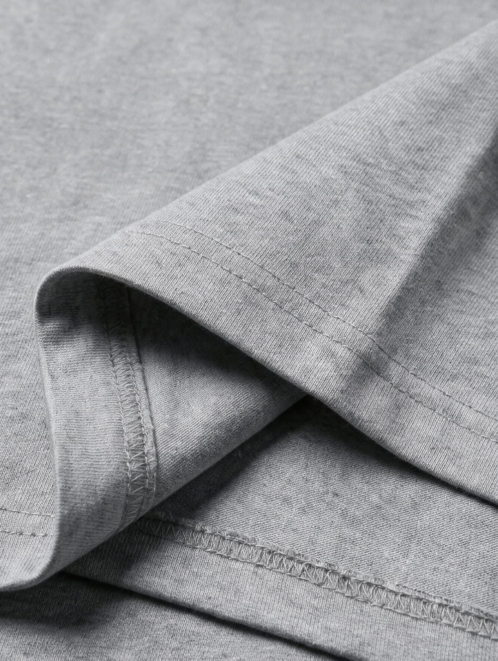 Remera Regular Combinada - Gris