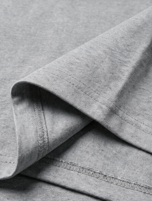 Remera Regular Combinada - Gris