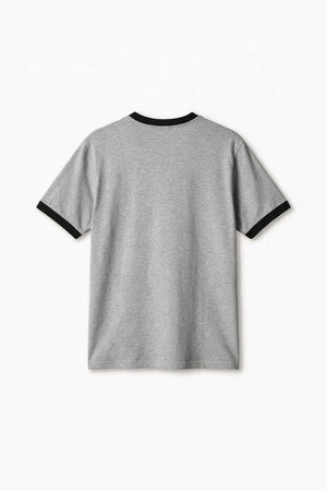 Remera Regular Combinada - Gris