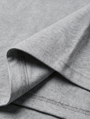 Remera Regular Combinada - Gris