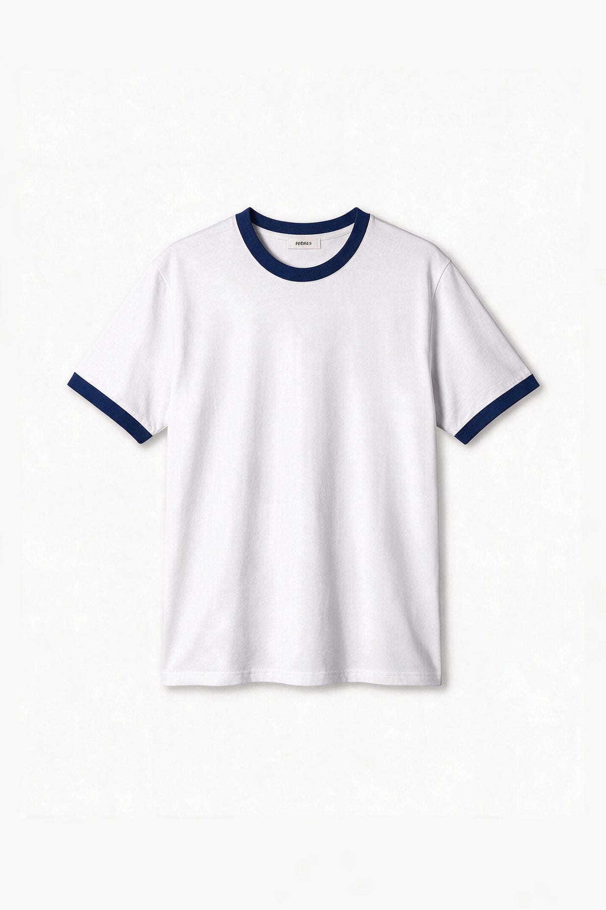 Remera Regular Combinada - Blanca
