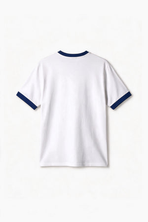 Remera Regular Combinada - Blanca