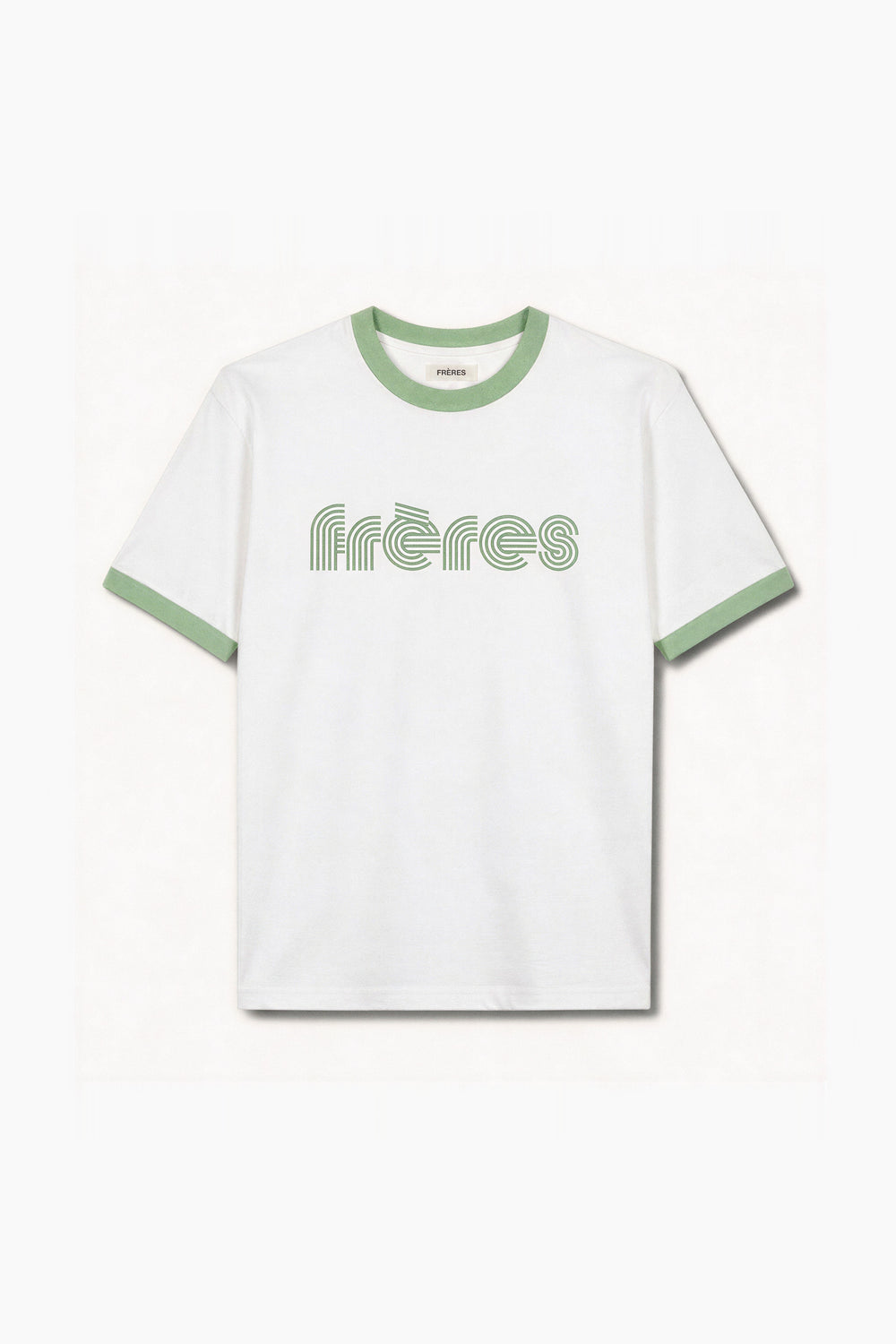 Remera Regular Combinada 70´s - Verde
