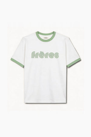 Remera Regular Combinada 70´s - Verde