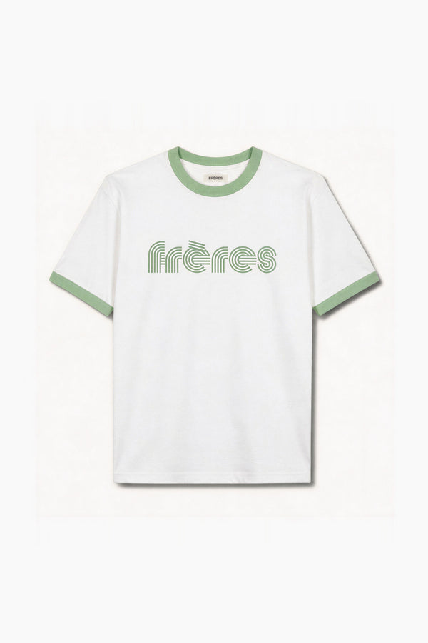 Remera Regular Combinada 70´s - Verde