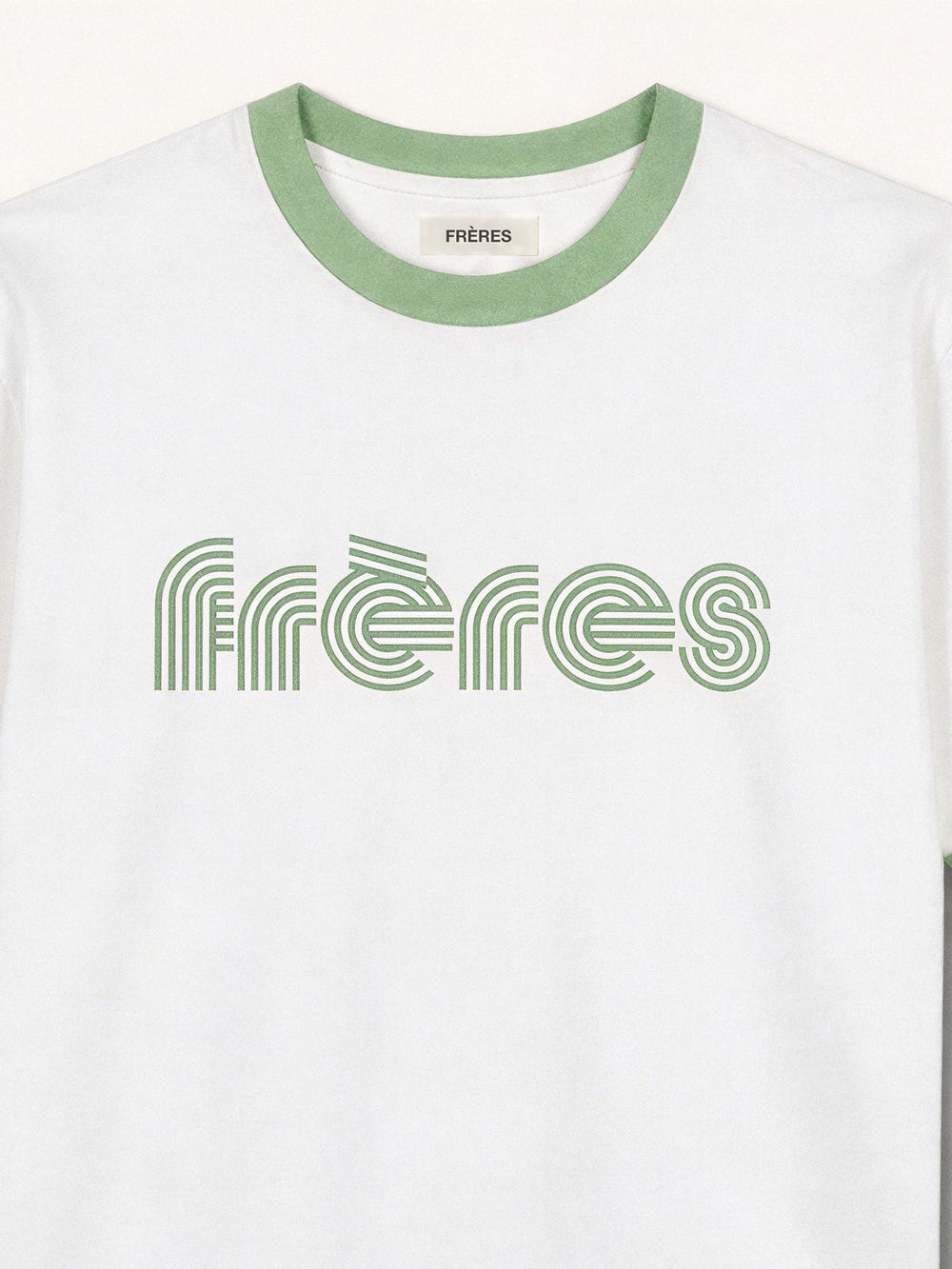 Remera Regular Combinada 70´s - Verde
