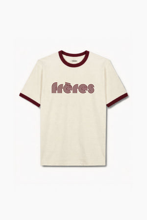 Remera Regular Combinada 70´s - Bordo
