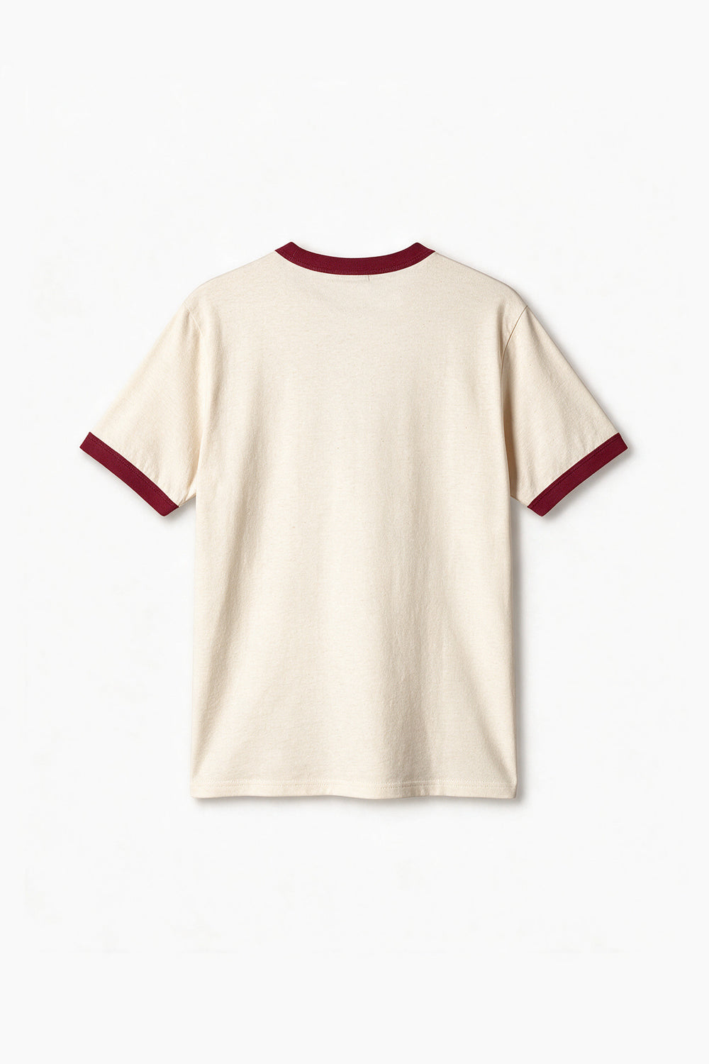 Remera Regular Combinada 70´s - Bordo