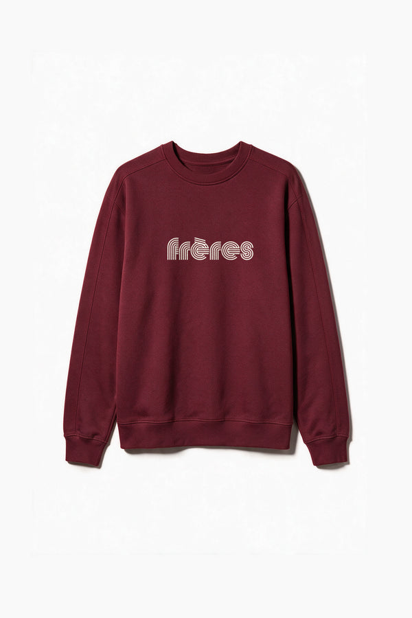 Buzo Crewneck 70s - Bordo