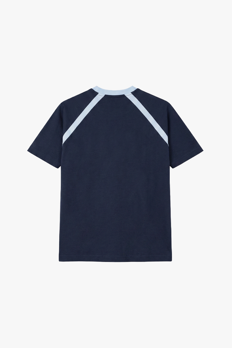 Remera Raglan Cauce - Azul