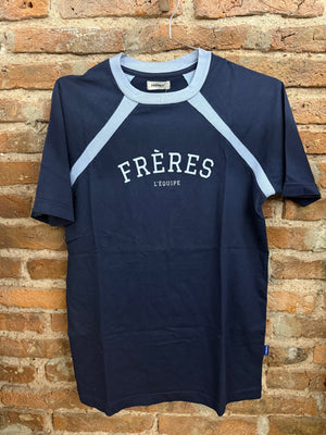 Feria · Remera raglan cauce azul
