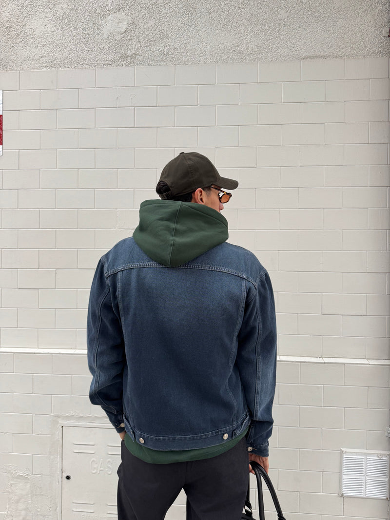 Campera de Jean Erosión Azul
