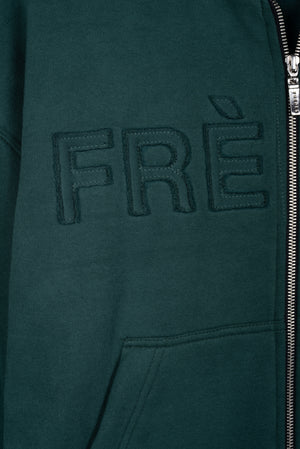 Campera Zip Insignia - Verde