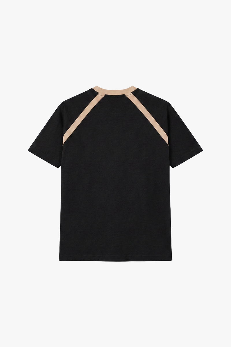 Remera Raglan Cauce - Negro