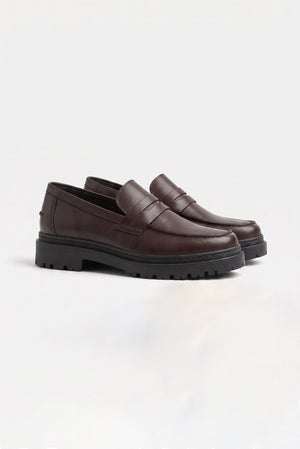 Mocasin Clásico Cuero - Marrón