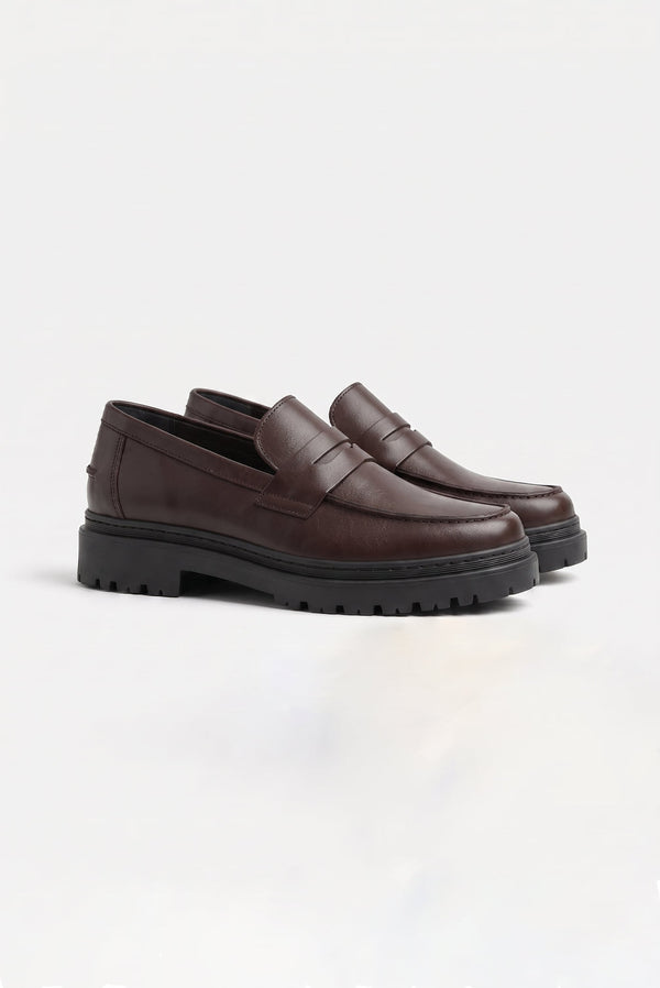 Mocasin Clásico Cuero - Marrón