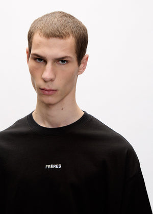 Remera Oversize Logo - Negro