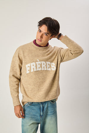 Sweater Universitario - Vison